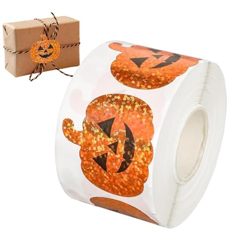 Halloween -Etiketten - 500 Pack -Kürbiskfolie -Handwerksaufkleber | Trick Oder Behandelte Gruselige Spuk -Spooky -Saisonkleber Für Partys Herbst Klassenzimmer Kinder Erwachsene Teenager Kleinkinddekor Halloween -Etiketten - 500 Pack -Kürbiskfolie -Handwerksaufkleber | Trick Oder Behandelte Gruselige Spuk -Spooky -Saisonkleber Für Partys Herbst Klassenzimmer Kinder Erwachsene Teenager Kleinkinddekor von Generic