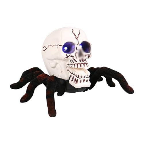 Halloween-Fernbedienungsroboter mit LED-Leuchten, Infrarot- für Kinder, gruselige Innendekorationen Tne617 (Black, 24x22.5cm) von Generic