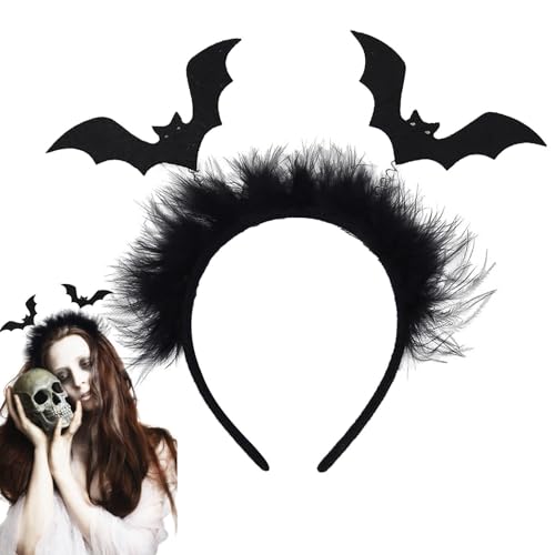 Halloween- -Stirnband, Halloween-Stirnband, Fledermausflügel-Haarband, Halloween-Haarband, Fledermausflügel, Schwarz, Partygeschenk, Zubehör von Generic