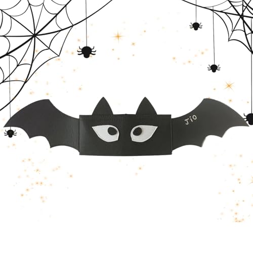 Halloween Fledermausflügel Hut, Black Kostüm - Halloween Black Filzanzug - Teufel Headress Flügel Kopfstück für Festivals, Halloween, Cosplay Halloween Fledermausflügel Hut, Black Kostüm - Halloween Black Filzanzug - Teufel Headress Flügel Kopfstück für Festivals, Halloween, Cosplay von Generic