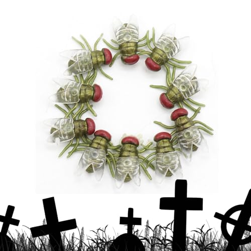 Halloween-Fliege – Halloween-Fliege, falsche Fliege, lustiges Spielzeug | Set mit 200 simulierten Witzspielzeugen, realistisches Spielzeug für kleine Tiere für F-Versorgung von Generic