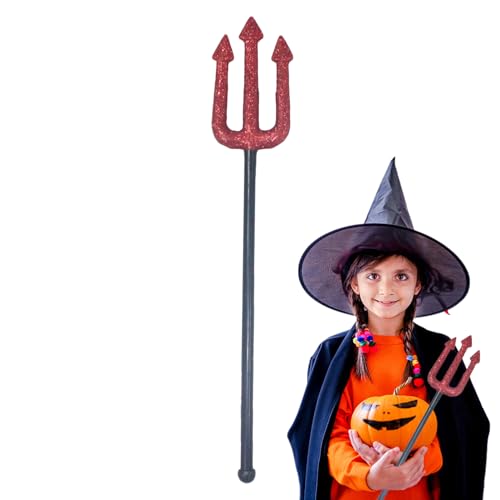 Halloween-Gabel | Rote Dämonengabel für und Mädchen – Kostümzubehör für Shows und Halloween-Requisiten Halloween-Gabel | Rote Dämonengabel für und Mädchen – Kostümzubehör für Shows und Halloween-Requisiten von Generic