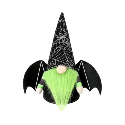 Halloween Gefüllter Zwerg - Halloween Gefüllte Zwerge, Hexengesicht Puppen-Ornamente Zwerg Fledermaus Puppe | Halloween Gesichtslose Puppe Dekoration für die Familie, von Generic