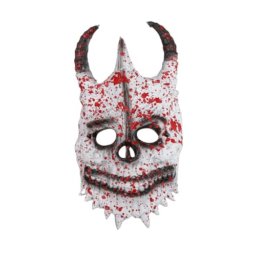 Halloween Gesicht Cosplay Werkzeuge Für Party Karneval Abdeckung Halloween Dekorationen Für Erwachsene KzW774 (Red, 34X24cm) von Generic