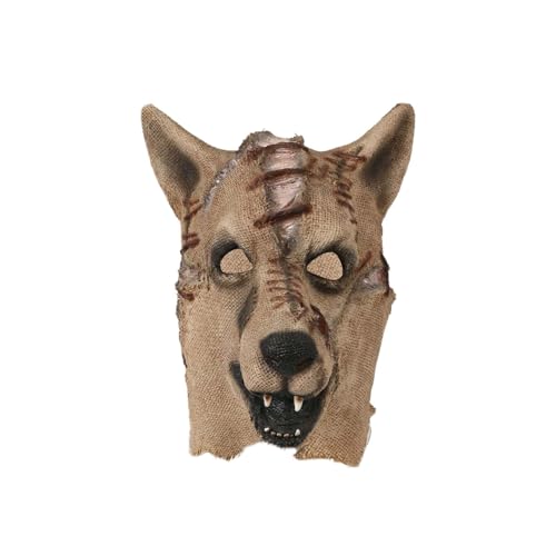 Halloween Gesicht Cosplay Werkzeuge Für Party Karneval Kopf Abdeckung Halloween Dekorationen Für Erwachsene KzW768 (Coffee, 28X40cm) von Generic