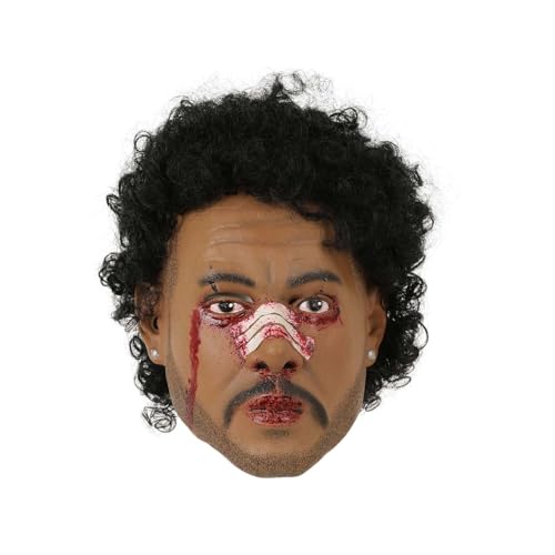 Halloween Gesicht Cosplay Werkzeuge Für Party Karneval Kopf Abdeckung Halloween Dekorationen Für Erwachsene KzW770 (Black, 31X28cm) von Generic