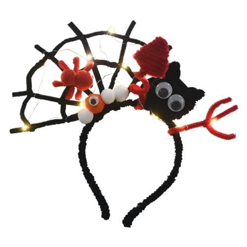 Halloween-Haarreif, Halloween-Haarband, Kit für die Herstellung von beleuchteten Kopfbedeckungen, Foto-Requisiten für Halloween, Karneval, Cosplay, schöne Hüte, Accessoires von Generic