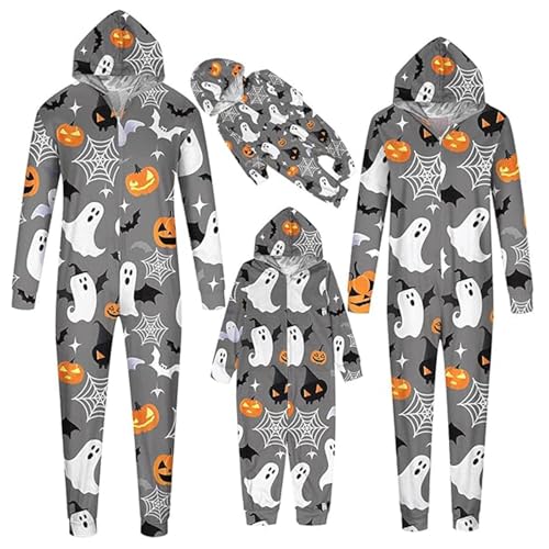 Halloween-Heimkostüm 2025 Halloween Cartoon Print Family Piece Set(Kinder,#093,5 Jahre alt) von Generic