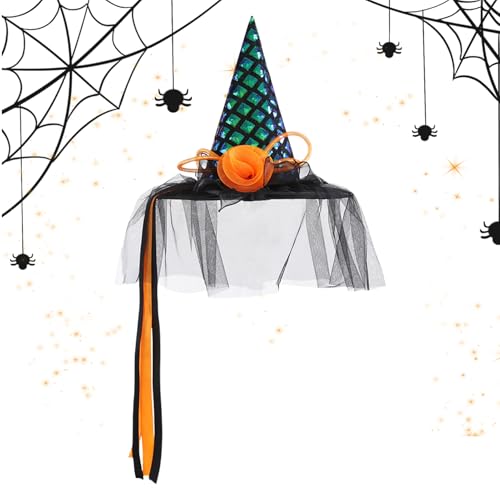 Halloween-Hexenhut – Gruseliges Kostümzubehör, Gothic-Hexenhut | Schwarzer spitzer, Halloween-Partyhüte, Hexen-Halloween-, gruselige Hexenkopfbedeckung für Frauen und Kinder Halloween-Hexenhut – Gruseliges Kostümzubehör, Gothic-Hexenhut | Schwarzer spitzer, Halloween-Partyhüte, Hexen-Halloween-, gruselige Hexenkopfbedeckung für Frauen und Kinder von Generic