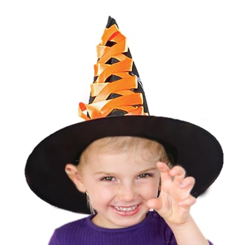 Halloween-Hexenkostüm, Besen, Hexenhut für Kinder, Cosplay-Hut, Besen für Teenager, Mädchen, für Rollenspiele, Party, Parade Halloween-Hexenkostüm, Besen, Hexenhut für Kinder, Cosplay-Hut, Besen für Teenager, Mädchen, für Rollenspiele, Party, Parade von Generic