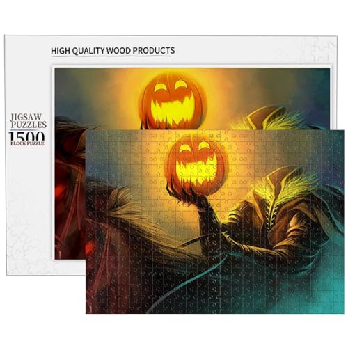 Halloween-Holzpuzzle, Halloween-Puzzle, herausforderndes Holzpuzzle mit Kürbislaternenmuster, Herbstpuzzle für Heimdekoration, Puzzle Halloween-Holzpuzzle, Halloween-Puzzle, herausforderndes Holzpuzzle mit Kürbislaternenmuster, Herbstpuzzle für Heimdekoration, Puzzle von Generic