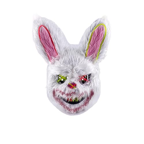 Halloween Horror Hasen Masken Grusel Bär Hasenmaske Gesichtsmaske Bärenmaske Tier Maske Scary Bunny Mask Creepy Hase Masks Halloween-Kostüme Erwachsene Kinder Hallowen Costumes von Generic