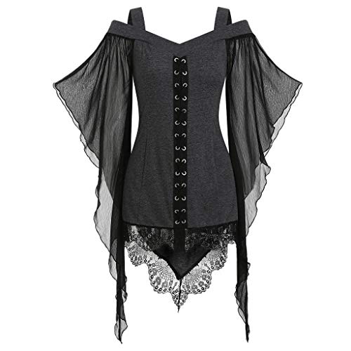 Halloween Karneval KostüM Damen Langarm Mittelalter Kleid Hexenkleid Elegant Cosplay Renaissance Party Viktorianisches Partykleid Festlich A-Linie KostüMparty FüR Halloween Karneval KostüM Damen Langarm Mittelalter Kleid Hexenkleid Elegant Cosplay Renaissance Party Viktorianisches Partykleid Festlich A-Linie KostüMparty FüR von Generic