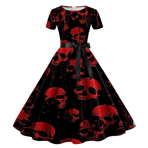Halloween Karneval KostüM Damen Langarm Mittelalter Kleid Kleider FüR Gothic Punk Cosplay Vampir BöSe Uniform Party Langer Umhang von Generic