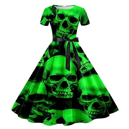 Halloween Karneval KostüM Damen Langarm Mittelalter Kleid Kleider FüR Gothic Punk Cosplay Vampir BöSe Uniform Party Langer Umhang von Generic