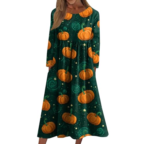 Halloween Kleid Damen Fließend Luftige Kleid Hochwertig Cosplay Abendkleider Locker Generisch Abendkleid Elegant Hochzeitsgast Kleidung Prinzessin Blutige Kleider Outfits(3-Multi,XXL) von Generic