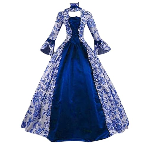 Halloween Kleid Damen Mittelalter Kleid Lang Große Größen Mittelalter Kostüm Bodenlang Barock Mittelalter Kleidung Vintage Gothic Kleid Retro Rokoko Hexenkostüm Maskerade Weihnachten Halloween Kleid Damen Mittelalter Kleid Lang Große Größen Mittelalter Kostüm Bodenlang Barock Mittelalter Kleidung Vintage Gothic Kleid Retro Rokoko Hexenkostüm Maskerade Weihnachten von Generic