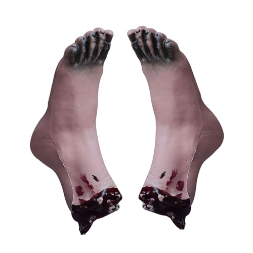 Halloween-Körperteile: gefälschte Halloween-Füße, Halloween-Handkörper-Zubehör, Spukhausdekoration, falsche Hand, gruselige Dekoration, Halloween-Zubehör für den Tisch, von Generic
