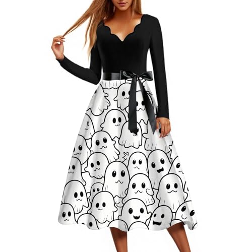 Halloween Kostüm Damen Halloween Kostüm Damen Bier Goth Engel Vampire Araber Kostüm Hannibal Lecter Geisterbraut Damen Paar Kostüme Halloween Partner Teufel(1-Weiß,XL) von Generic