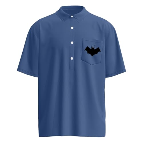 Halloween Kostüm Herren Mönch Kostüm Kostüme Halloween Aufblasbar Aufblasbares Knast Onesie Langarm Tshirt Halloween Kostüm Herren 4Xl Gefangener Faschingskostüme Aufblasbares (2-Dunkel Blau,M) von Generic