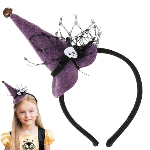 Halloween-Kostüm-Kopfbedeckung, Halloween-Stirnband, Halloween-Hexenhut – -Kopfband für Partys, Spinnennetz-Haarreifen für Foto-Requisiten, Masca von Generic