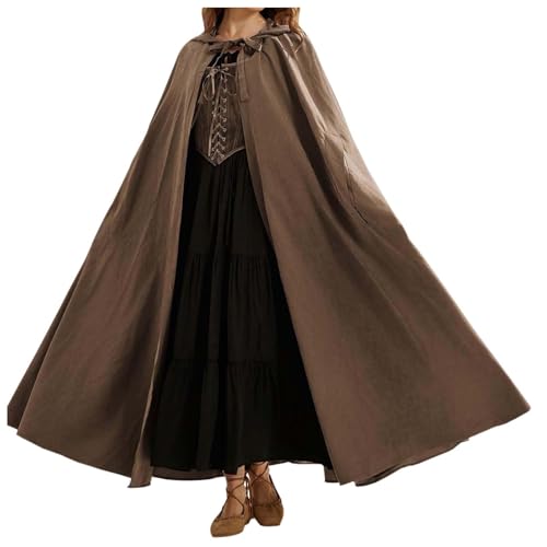 Halloween Kostüm Umhang, Halloween Kapuzenumhang Erwachsene,Zaubererrobe GroßEr Cape Steampunk Umhangjacke Gothic Capelet Mittelalter Cosplay Uniform Für Halloweenparty Karneval Fasching Halloween Kostüm Umhang, Halloween Kapuzenumhang Erwachsene,Zaubererrobe GroßEr Cape Steampunk Umhangjacke Gothic Capelet Mittelalter Cosplay Uniform Für Halloweenparty Karneval Fasching von Generic