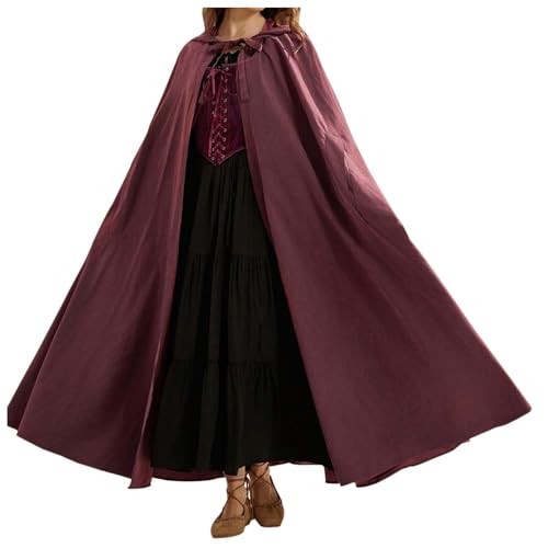Halloween Kostüm Umhang,Halloween Umhang Mit Kapuz,Zaubererrobe Lang GroßEr Cape Trenchcoat Kapuzenumhang Gothic Umhang Mittelalter Cosplay Uniform Für Erwachsene Halloweenparty Karneval Fasching Halloween Kostüm Umhang,Halloween Umhang Mit Kapuz,Zaubererrobe Lang GroßEr Cape Trenchcoat Kapuzenumhang Gothic Umhang Mittelalter Cosplay Uniform Für Erwachsene Halloweenparty Karneval Fasching von Generic