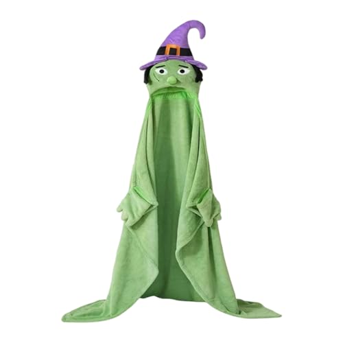 Halloween-Kostümzubehör, Kürbis-Abdeckung mit Kapuze für Partys und Cosplay-Feiern, gemütliches Zuhause für Festliche Atmosphäre Vzm482 (Green, 152X17X2.5cm) von Generic