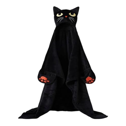 Halloween-Kostümzubehör, Kürbis-Abdeckung mit Kapuze für Partys und Cosplay-Feiern, gemütliches Zuhause für Festliche Atmosphäre Vzm483 (Black, 152X17X2.5cm) von Generic