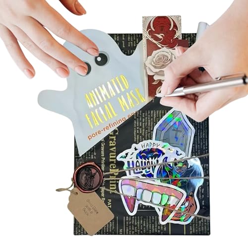 Halloween-Krimibuch – Gruselgeschichte Für Blind Dates, Überraschungsgeschenk Zum Lesen | --Accessoires, Gruselige Abenteuer, Gruselroman, Gruselgeschichte Für Teenager, Erwachsene, F von Generic
