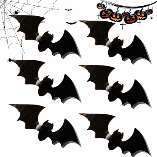 Halloween-Kuchenaufsätze, -Cupcake-Topper, Halloween- -Cupcake-Dekoration, Schwarz, -Motiv, Halloween-Dekoration, Streichspielzeug von Generic