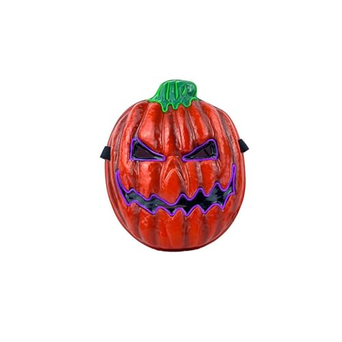 Halloween Kürbis Masken Horror Kürbiskopf Maske Grusel Kürbismaske Pumpkin Mask Scary Plastik Gesichtsmaske Creepy Haloween Mask Erwachsene Kinder Hallowenn Costumes von Generic