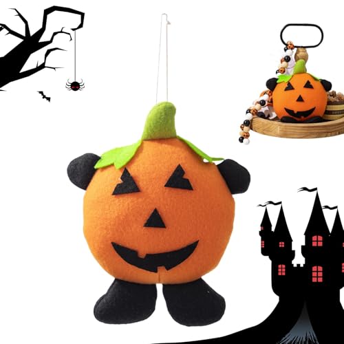 Halloween Kürbis Plüschspielzeug - Kürbis Plüschspielzeug, handgefertigtes Plüschspielzeug, niedliches Plüschspielzeug zum Aufhängen, einzigartiger Schlüsselanhänger 18 cm, lustige Tabldekorationen Halloween Kürbis Plüschspielzeug - Kürbis Plüschspielzeug, handgefertigtes Plüschspielzeug, niedliches Plüschspielzeug zum Aufhängen, einzigartiger Schlüsselanhänger 18 cm, lustige Tabldekorationen von Generic