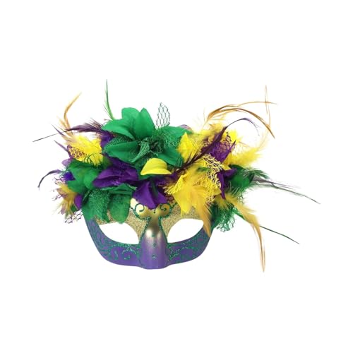 Halloween Masquerade Masken Venezianische Maske für Erwachsene Frauen Damen Mardi Gras Halbmaske Halloween Kostüm Erwachsene Kinder Hallowenn Costumes von Generic