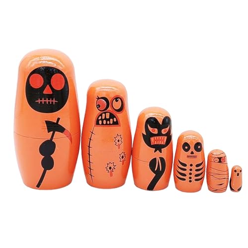 Halloween-Nistpuppen, sechs Schichten Nistpuppen, sechs Schichten Nistpuppen, Holzspielzeug für Kinder, Kunsthandwerk, Geburtstagsgeschenke, Geschenke, Geschenke, Geschenke, Geschenke, Geschenke, Gesc Halloween-Nistpuppen, sechs Schichten Nistpuppen, sechs Schichten Nistpuppen, Holzspielzeug für Kinder, Kunsthandwerk, Geburtstagsgeschenke, Geschenke, Geschenke, Geschenke, Geschenke, Geschenke, Gesc von Generic
