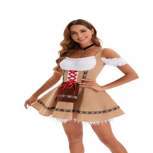 Halloween-Party Cosplay Kostüm Cosplay Bier Mädchen Kostüm Color1,XXL von Generic