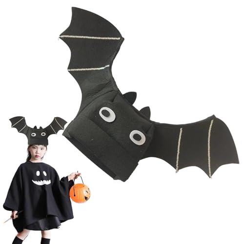 Halloween Party Hüte Fledermausflügel Halloween Hut | Schwarze Hut mit Flügeln | Halloween Cosplay Kostüm Zubehör für Kostüme Festival Hal Halloween Party Hüte Fledermausflügel Halloween Hut | Schwarze Hut mit Flügeln | Halloween Cosplay Kostüm Zubehör für Kostüme Festival Hal von Generic