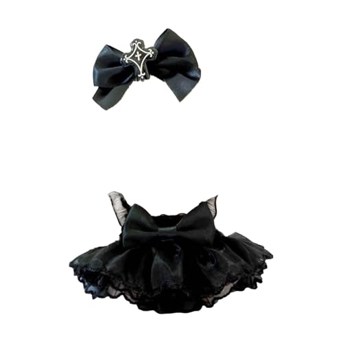 Halloween-Puppenkostüm-Set, Kostüm für Spielzeug, süßes Tier-Rollenspielkostüm mit exquisiten Accessoires (Keine Puppe) KzW870 (Black, 16cm) von Generic