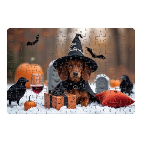 Halloween Puzzle Spielzeug für Kinder, Jugendliche und Erwachsene Themen Papier Spiel Indoor Aktivität Idee Qgy531 (Black, 30x21cm) von Generic