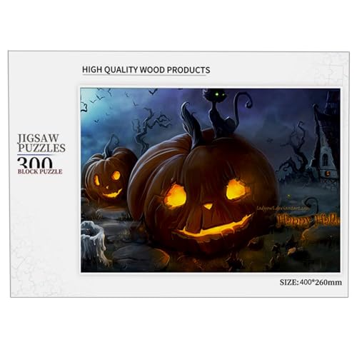 Halloween-Puzzle für Kinder, Halloween-Puzzle, herausforderndes Holzpuzzle mit Kürbislaternenmuster, Herbstpuzzle für Heimdekoration, Int Halloween-Puzzle für Kinder, Halloween-Puzzle, herausforderndes Holzpuzzle mit Kürbislaternenmuster, Herbstpuzzle für Heimdekoration, Int von Generic