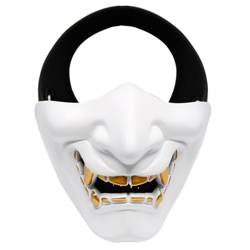 Halloween Scary Oni Masken Halbmaske Samurai Maske Teufel Dämon Kabuki Mask Masks Plastik Japanisch Prajna Hannya Gruselig Mask White Halloween Kostüm Maske Erwachsene Kinder Hallowen Kostüm Halloween Scary Oni Masken Halbmaske Samurai Maske Teufel Dämon Kabuki Mask Masks Plastik Japanisch Prajna Hannya Gruselig Mask White Halloween Kostüm Maske Erwachsene Kinder Hallowen Kostüm von Generic