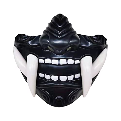 Halloween Scary Oni Masken Halbmaske Samurai Maske Teufel Dämon Kabuki Mask Plastik Japanisch Prajna Hannya Gruselig Masks Horror Schwarz Halloween Kostüme Erwachsene Kinder Hallowen Kostüm Halloween Scary Oni Masken Halbmaske Samurai Maske Teufel Dämon Kabuki Mask Plastik Japanisch Prajna Hannya Gruselig Masks Horror Schwarz Halloween Kostüme Erwachsene Kinder Hallowen Kostüm von Generic