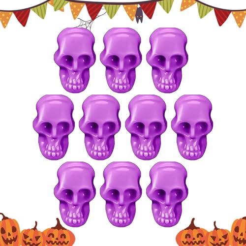 Halloween Schädelköpfe, kleine Schädel für Halloween - 100 Landschaftsfiguren mit kleinen Schädelköpfen - Halloween Skelettschädel Requisiten Requisiten für Streiche Realistisches Modell von von Generic