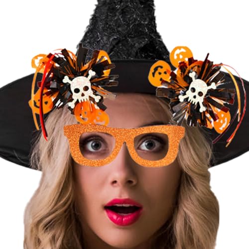 Halloween Sehbrille,Halloween Brille für Erwachsene,Lustige Innovative Brille | Sehbrille,Für Halloween Fotokabinen,Maskerade Tanzbrille p von Generic