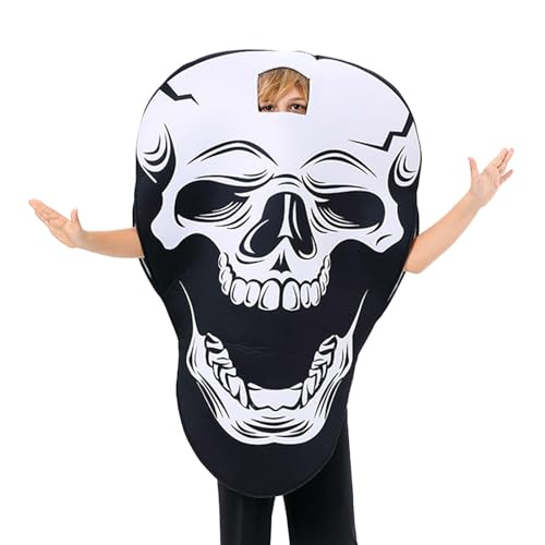 Halloween Skelett Outfit, Halloween Skelett Kostüm für | Gruseliges Totenkopf-Halloween-Kostüm - Verkleidung, Rollenspiel-Lieferung, Urlaubskleidung, Cosplay-Kostüm für ga Halloween Skelett Outfit, Halloween Skelett Kostüm für | Gruseliges Totenkopf-Halloween-Kostüm - Verkleidung, Rollenspiel-Lieferung, Urlaubskleidung, Cosplay-Kostüm für ga von Generic