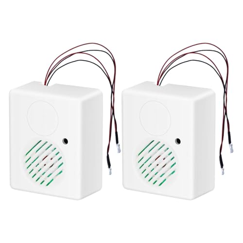 Halloween-Sound-Lautsprecher, Halloween-Sound-Maschine – 2 x tragbarer Sound-Sensor, Halloween-Schrei-Lautsprecher mit farbwechselnder LED – gruselige Geräusche, Party-Requisiten Halloween-Sound-Lautsprecher, Halloween-Sound-Maschine – 2 x tragbarer Sound-Sensor, Halloween-Schrei-Lautsprecher mit farbwechselnder LED – gruselige Geräusche, Party-Requisiten von Generic