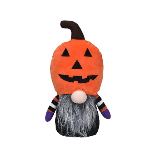 Halloween Spielzeug Niedlichen Kürbis Hut Kein Gesicht Alte Mann Puppe GNOME Stofftier Weichen Stoff Für Kinderzimmer BgP579 (Orange, 30cm) von Generic