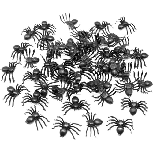 Halloween-Spinne, realistische Spinnen-Dekoration, Halloween-Requisiten für Kostümpartys, 2,2 x 1,5 cm, Halloween-Dekorationen für Außenbereich, Hof, , Garten, Spukhaus, Wand, Heimdekoration von Generic