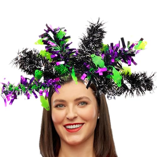 Halloween-Stirnbänder – bunte Wollstreifen, Halloween-Kostüm-Stirnbänder – Gastgeschenke, Halloween-Kopfbedeckung, Cosplay-Requisiten von Generic