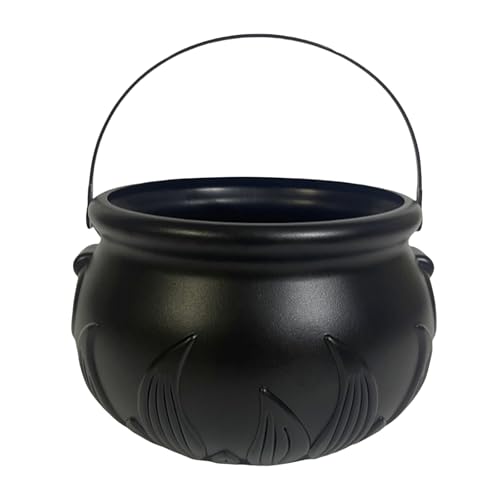 Halloween-Süßigkeitseimer,Halloween Candy Pot mit Flammen Design Schwarzer Süßigkeitenbehälter,Partygeschenk-Dekoration Halloween-Süßigkeitseimer,Halloween Candy Pot mit Flammen Design Schwarzer Süßigkeitenbehälter,Partygeschenk-Dekoration von Generic